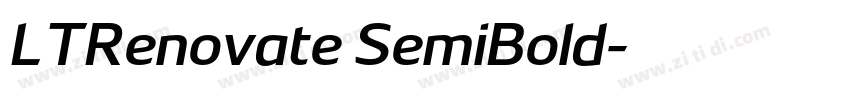 LTRenovate SemiBold字体转换